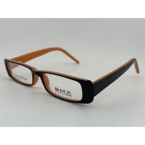 BMX EYEWEAR - TIGER Black and Orange 47-15-130 BMX 25 Rectangle Glasses Frames